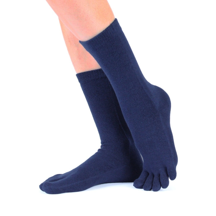 Calcetines Barefoot de Dedos Media Caña | Azul Marino