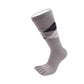 Calcetines Barefoot de Dedos Rombos Media Caña | Gris