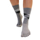 Calcetines Barefoot de Dedos Rombos Media Caña | Gris