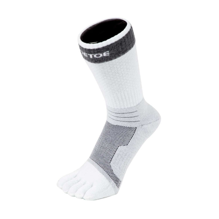 Calcetines Barefoot de Dedos Sport | Blanco y Gris