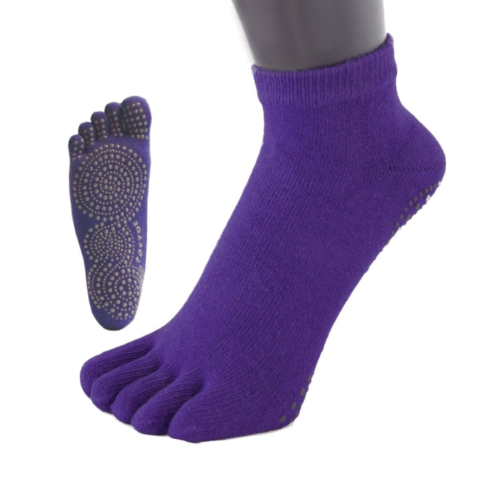 Calcetines Barefoot de Dedos Antideslizante Yoga & Pilates - Tobilleros | Violeta