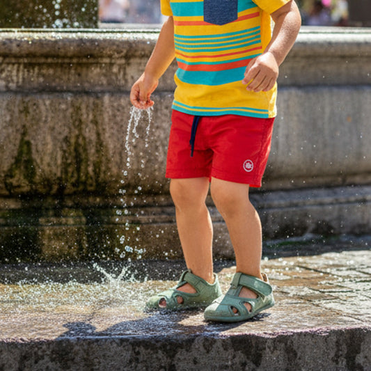 Sandalias Barefoot Algodón Verde