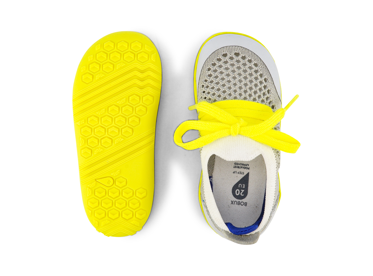 Zapatillas deportivas Play Knit Gris & Blanca