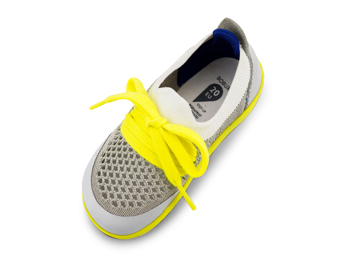 Zapatillas deportivas Play Knit Gris & Blanca