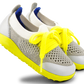 Zapatillas deportivas Play Knit Gris & Blanca