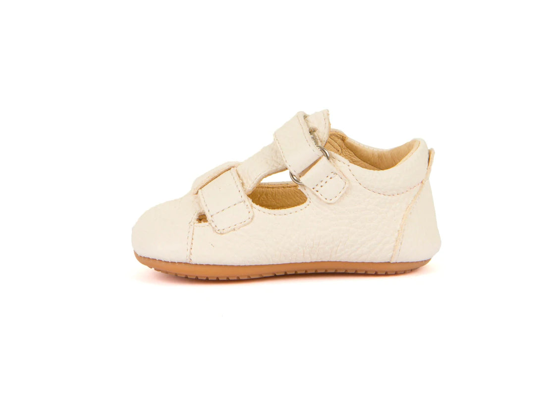 Sandalias Prewalker Dos Tiras Blancas