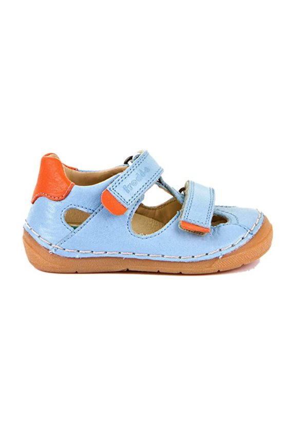 Sandalias Doble Velcro Azul Claro