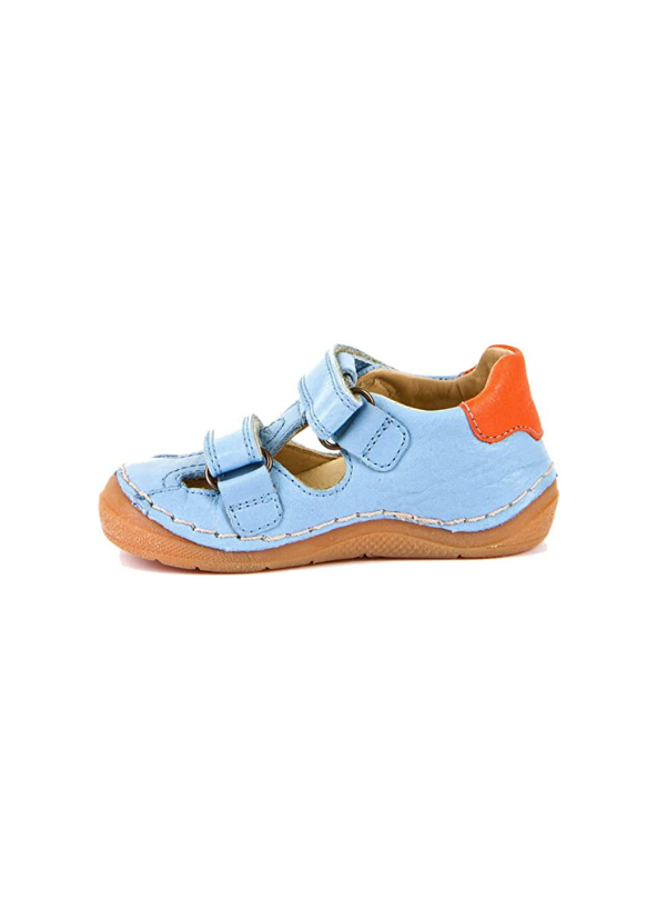 Sandalias Doble Velcro Azul Claro