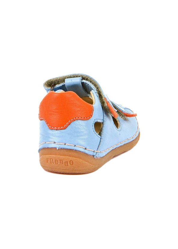 Sandalias Doble Velcro Azul Claro