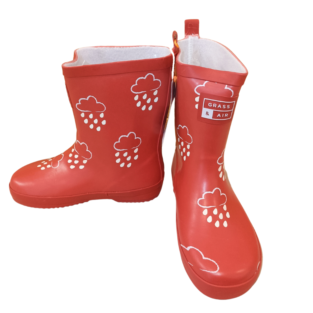 Grass & Air Botas De Agua Rojo