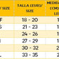 guia tde tallas de las zapatillas antideslizantes slipstop