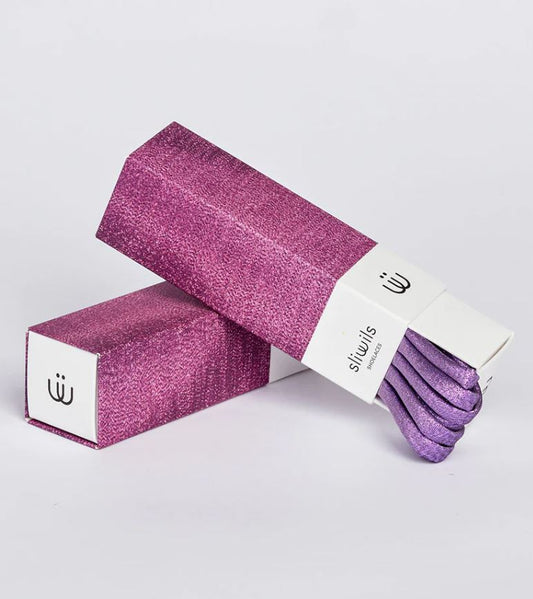 Cordones Morados Brillantes