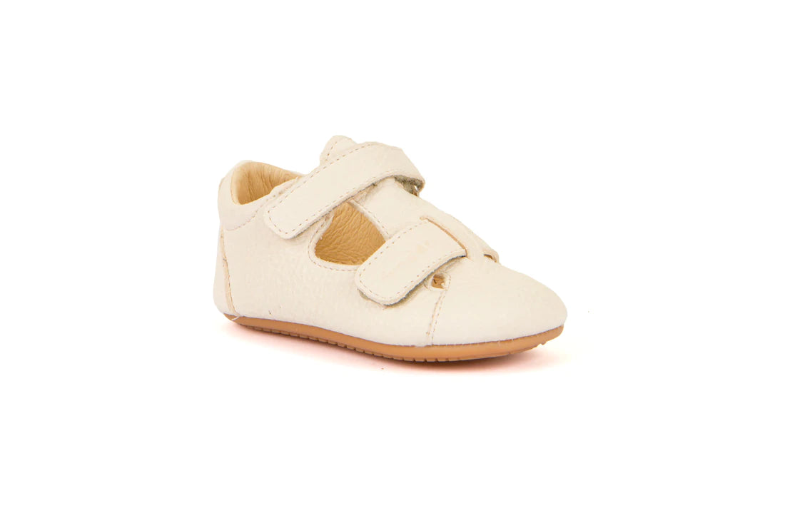 Sandalias Prewalker Dos Tiras Blancas