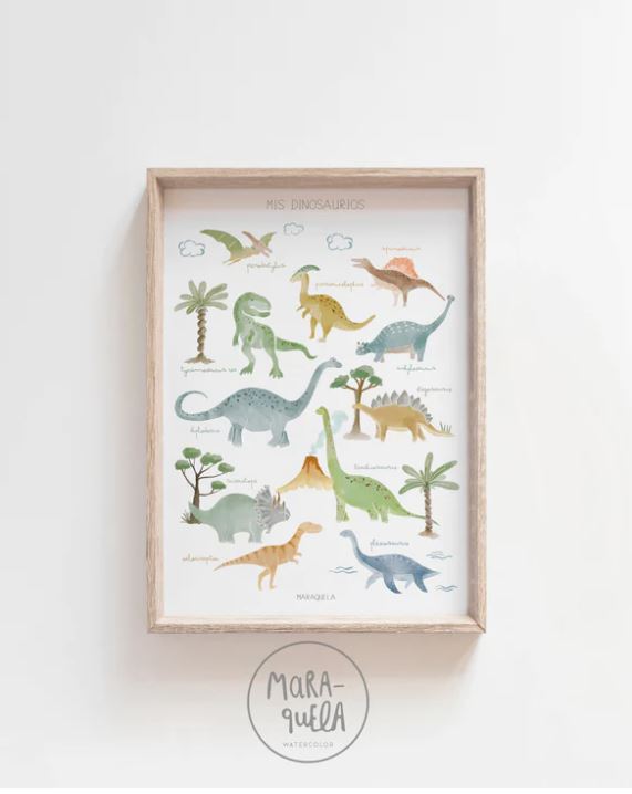 Lámina Mis Dinosaurios