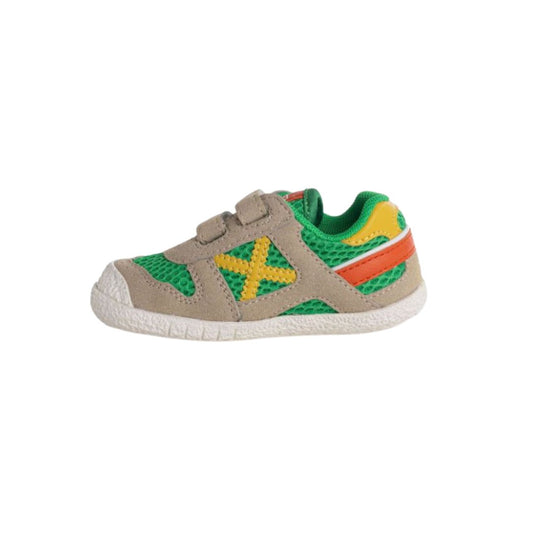 Deportivas Baby Goal 1567 Beige & Verde